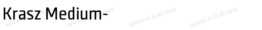 Krasz Medium字体转换